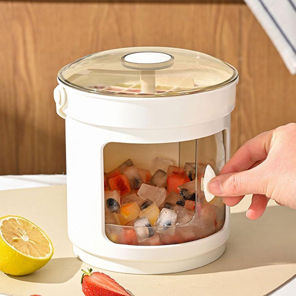 Balde Forma De Gelo Reservatorio Tampa Pegador Recipiente Dispenser Armazenamento Casa Festa Evento Reuniao Lazer - 2