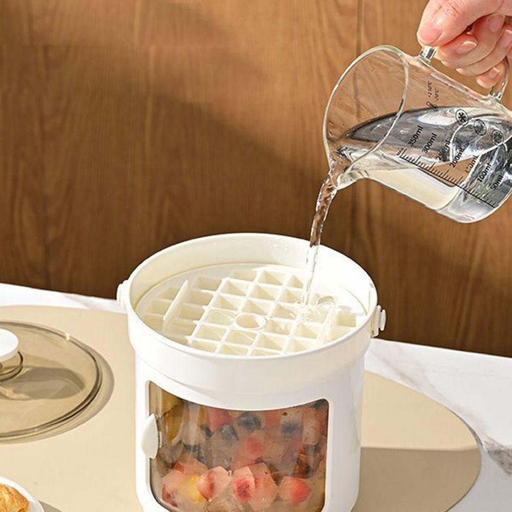 Balde Forma De Gelo Reservatorio Tampa Pegador Recipiente Dispenser Armazenamento Casa Festa Evento Reuniao Lazer - 7