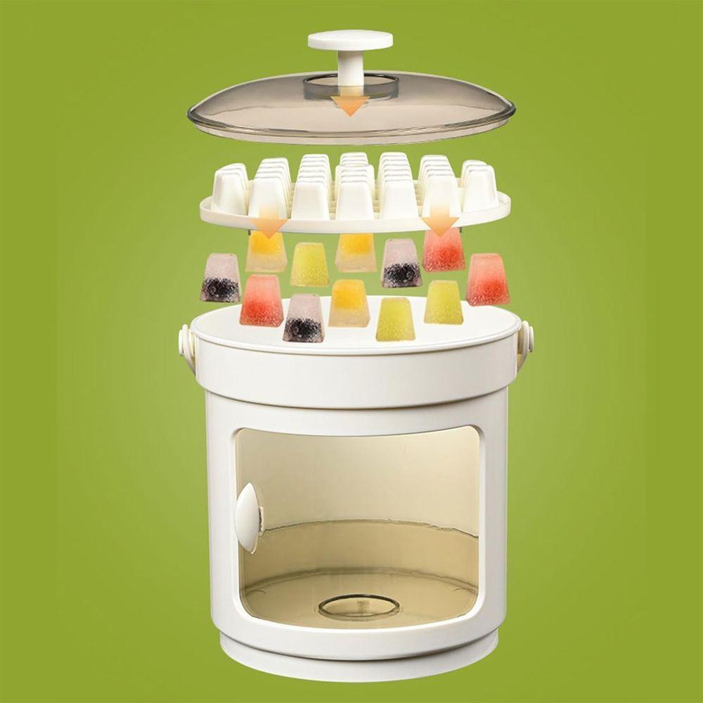 Balde Forma De Gelo Reservatorio Tampa Pegador Recipiente Dispenser Armazenamento Casa Festa Evento Reuniao Lazer - 9