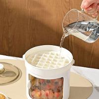 Balde Forma De Gelo Reservatorio Tampa Pegador Recipiente Dispenser Armazenamento Casa Festa Evento Reuniao Lazer - 7