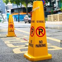 Cone Estacionamento Sinalizaçao Viaria Obra Avenida Rua Estrada Proibido Estacionar Placa Isolamento Area Restrita - 2