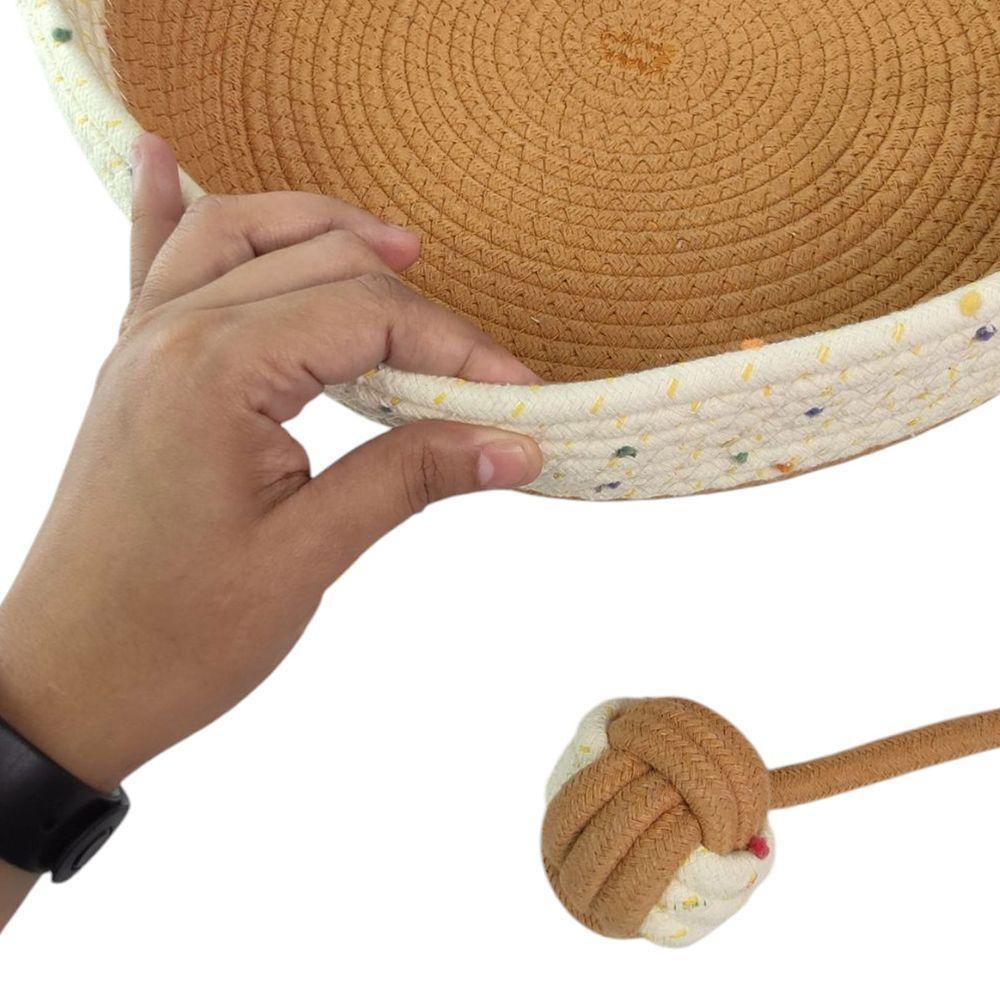 Cama De Gato Arranhador Ninho Cestinho Pet Brinquedo Bolinha Animais Estimaçao Confortavel Petshop Casa - 5