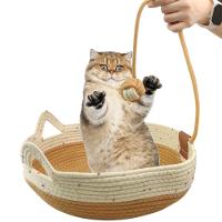 Cama De Gato Arranhador Ninho Cestinho Pet Brinquedo Bolinha Animais Estimaçao Confortavel Petshop Casa - 7