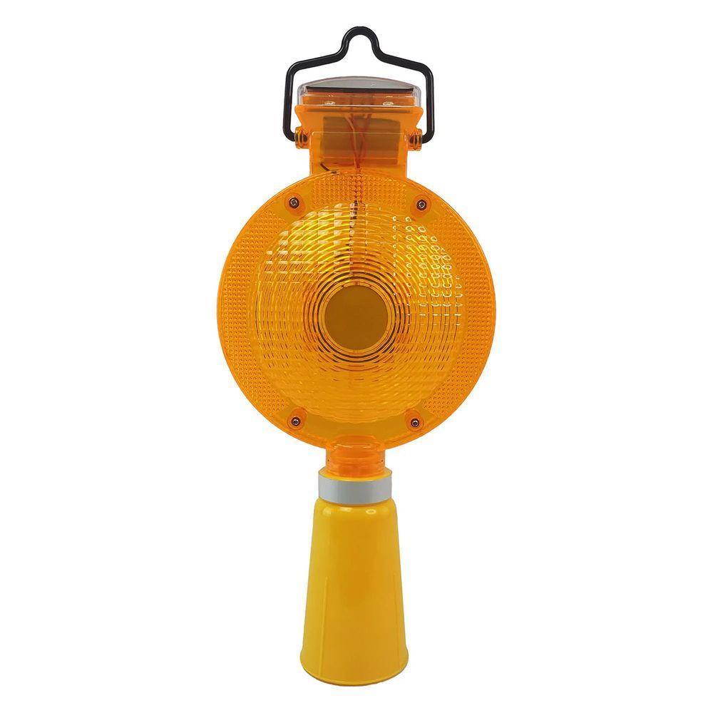 Sinalizador Viario Solar Kit 12 Uni Segurança Sinalizaçao Cone Estrada Pista Rodovia Rua Evita Acidentes Iluminaçao - 7