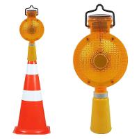 Sinalizador Viario Solar Kit 12 Uni Segurança Sinalizaçao Cone Estrada Pista Rodovia Rua Evita Acidentes Iluminaçao - 3