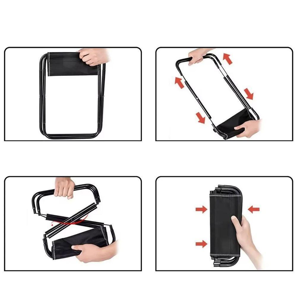 Banco Baquenta Dobravel Banquinho Cadeira Portatil Camping Acampamento Praia Pesca Piqueninique Ar Livre Passeio - 6