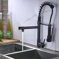 Torneira Gourmet Cozinha Monocomando Luxo Dois Jatos Misturador Agua Fria Quente Aerador Mesa Pia Bancada Sofisticada - 3