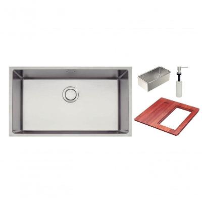 Cuba Tramontina Design Collection Quadrum 70 Em Inox Acabamento Acetinado Com Acessórios