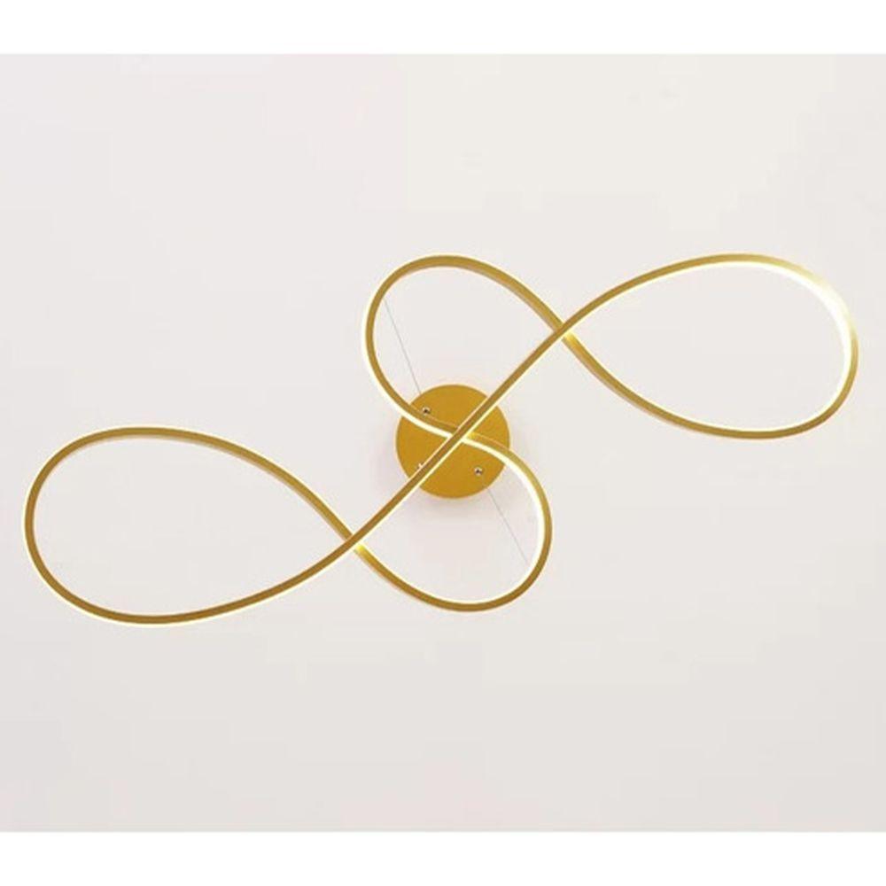 Lustre Pendente Arco Infinito Led 3 Em 1 Recepçao Restaurante Hall De Entrada Hotel Sala De Jantar Residencial Comercial - 5