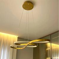 Lustre Pendente Arco Infinito Led 3 Em 1 Recepçao Restaurante Hall De Entrada Hotel Sala De Jantar Residencial Comercial