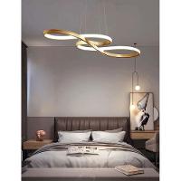 Lustre Pendente Arco Infinito Led 3 Em 1 Recepçao Restaurante Hall De Entrada Hotel Sala De Jantar Residencial Comercial - 8