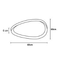 Luminaria Paflon Sobrepor Led 3 Tons Ajustavel Controle Remoto Luz Teto Iluminaçao Decoraçao Casa Sala Quarto Comercio