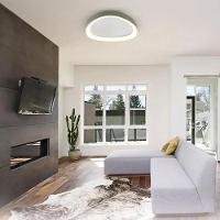 Luminaria Paflon Sobrepor Led 3 Tons Ajustavel Controle Remoto Luz Teto Iluminaçao Decoraçao Casa Sala Quarto Comercio - 8