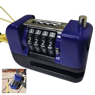 Trava De Disco Freio Antifurto Moto Bike Motocicleta Bicicleta Senha 4 Digitos Cadeado Resistente Proteçao Segurança