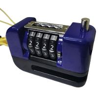 Trava De Disco Freio Antifurto Moto Bike Motocicleta Bicicleta Senha 4 Digitos Cadeado Resistente Proteçao Segurança - 6