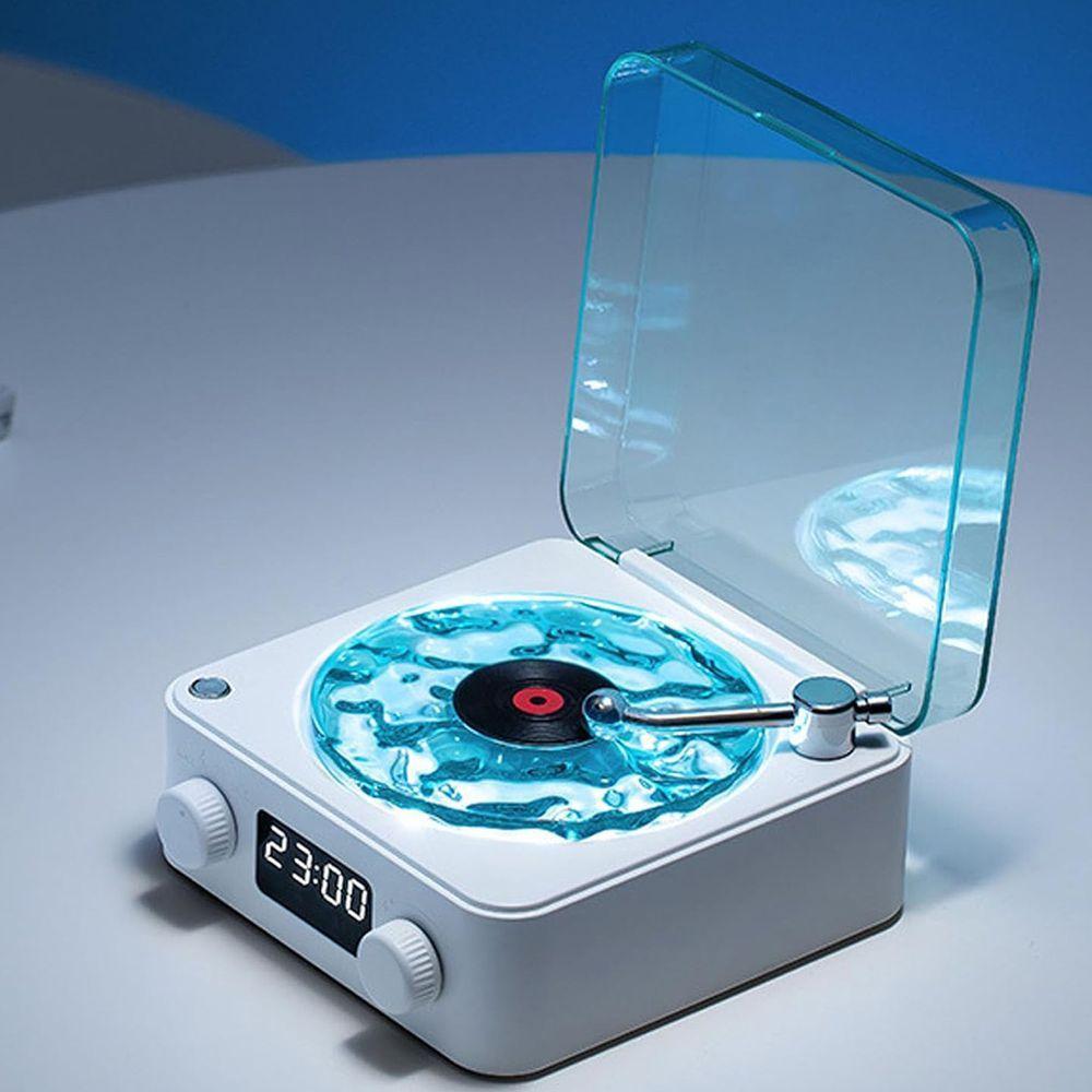 Caixa De Som Vinil Toca Disco Vitrola Usb Bluetooth Cartao Tf Luminaria Musica Recarregavel Usb Portatil - 2