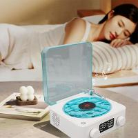 Caixa De Som Vinil Toca Disco Vitrola Usb Bluetooth Cartao Tf Luminaria Musica Recarregavel Usb Portatil - 5