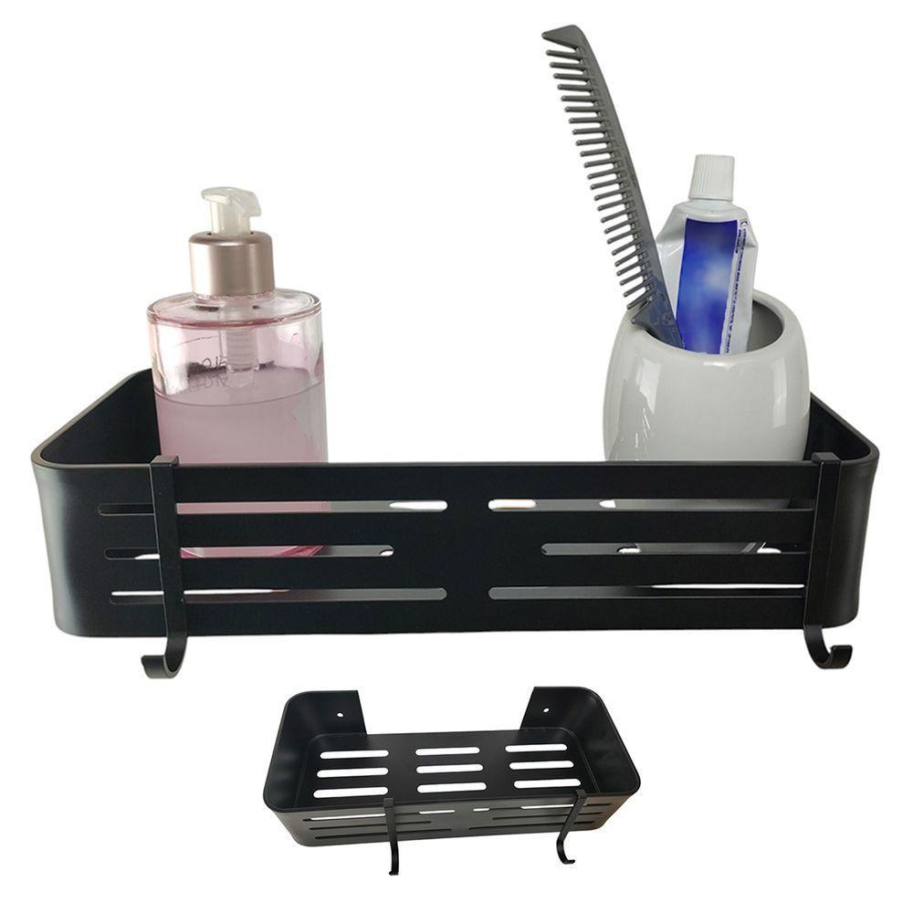 Suporte Porta Shampoo Prateleira Banheiro Box Organizaçao Gancho Utensilios Casa Lavanderia Cozinha Multiuso Resistente - 1