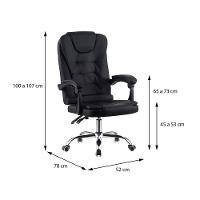 Cadeira Office Jacarta - Preta - 4