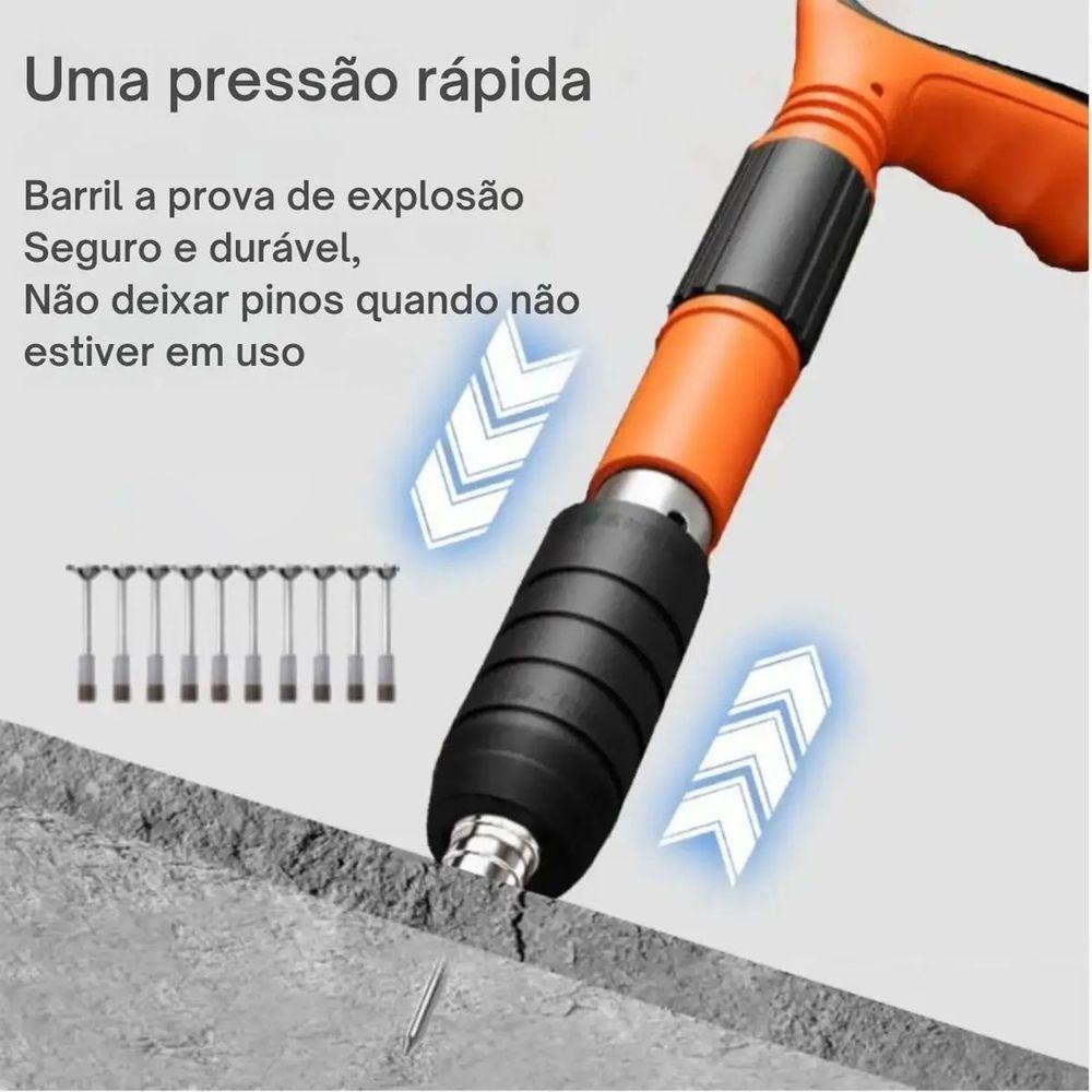 Pistola De Fixaçao Finca Pino Prego Rebitadeira Açao Direta Epi Gesso Alvenaria Drywall Obra Construçao Acessorios - 4