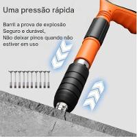 Pistola De Fixaçao Finca Pino Prego Rebitadeira Açao Direta Epi Gesso Alvenaria Drywall Obra Construçao Acessorios