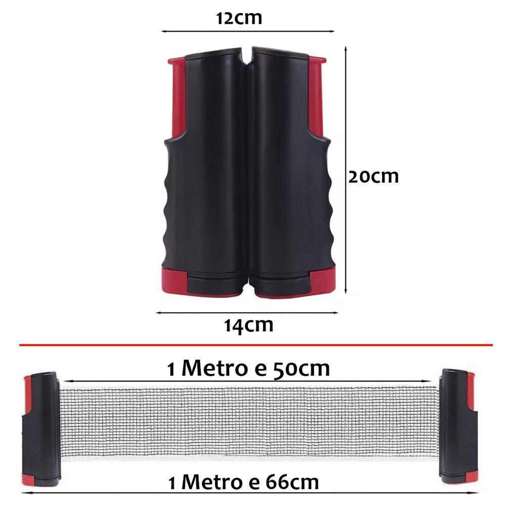 Rede De Ping Pong Retratil Extensivel Treino Jogo Esporte Tenis De Mesa Resistente Portatil Recreaçao - 3