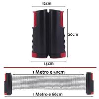 Rede De Ping Pong Retratil Extensivel Treino Jogo Esporte Tenis De Mesa Resistente Portatil Recreaçao - 3