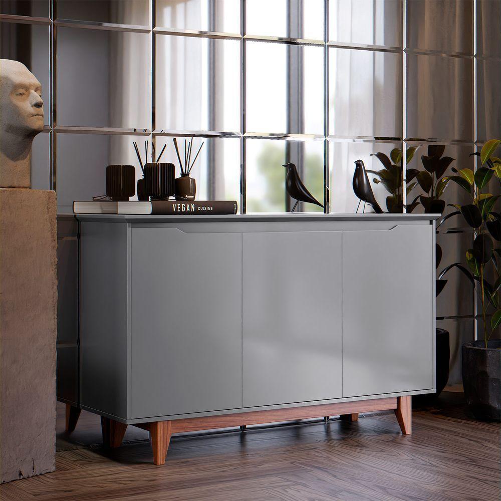 Buffet 3 Portas Flow Cinza - 2