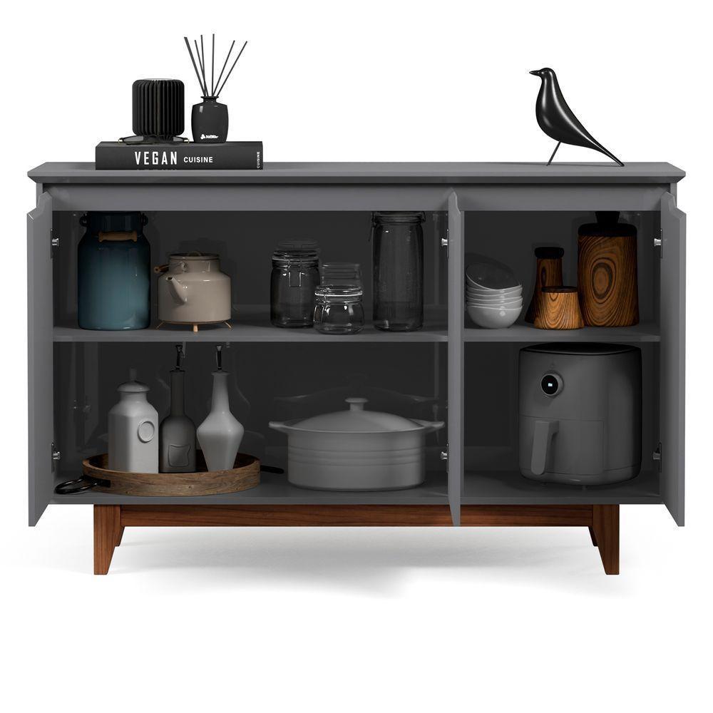 Buffet 3 Portas Flow Cinza - 6