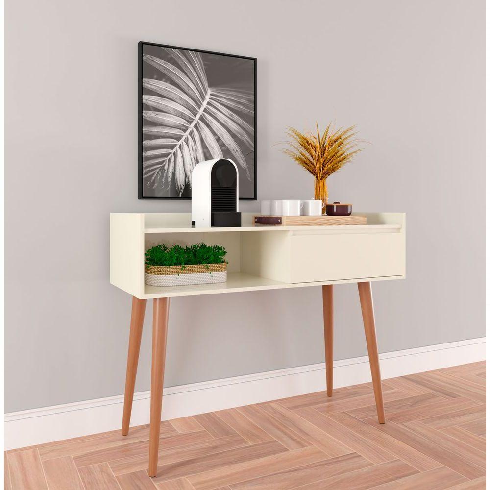 Aparador Balcão Retrô Clássico Off White - Moveisaqui - 2