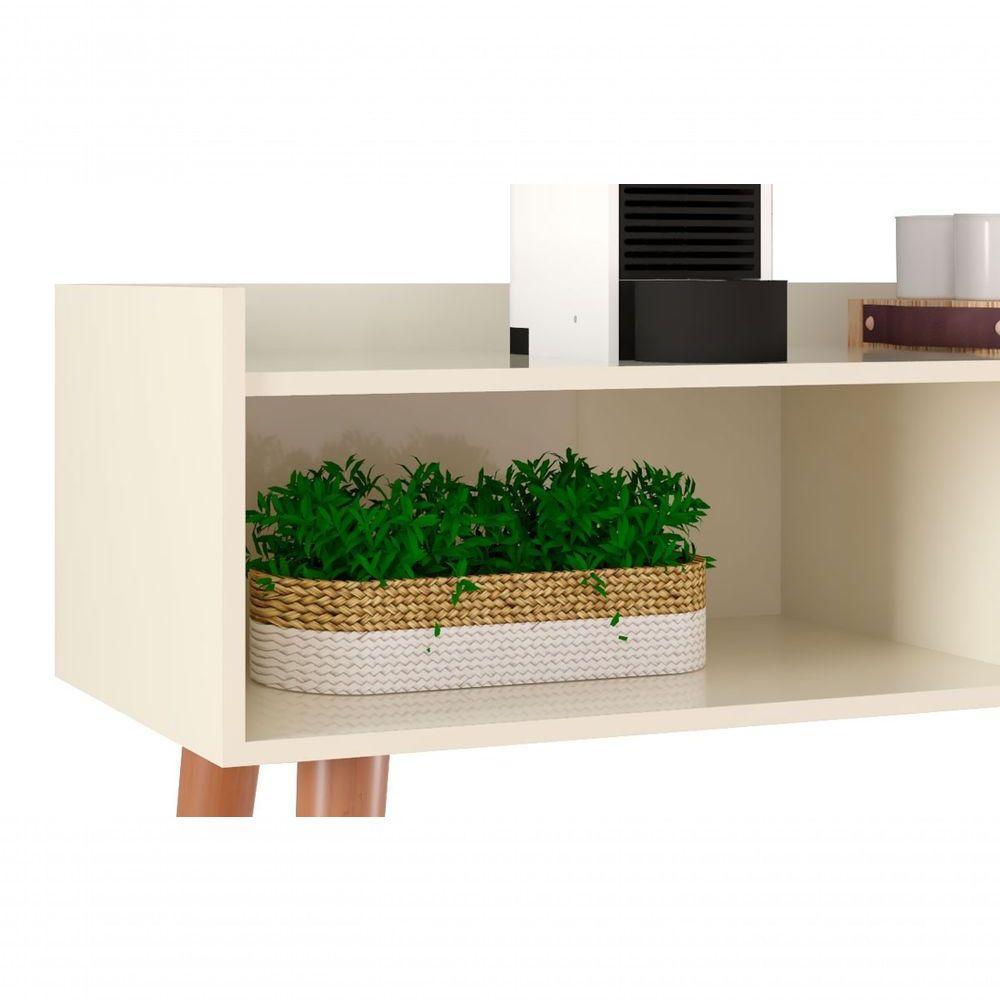 Aparador Balcão Retrô Clássico Off White - Moveisaqui - 4