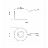 Caldeirão Tramontina Solar Baquelite Aço Inox Com Cabo 16cm - 2