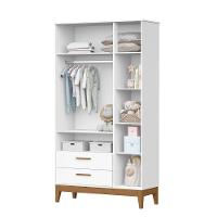 Roupeiro Flip 3 Portas 2 Gavetas Branco Fosco - 3