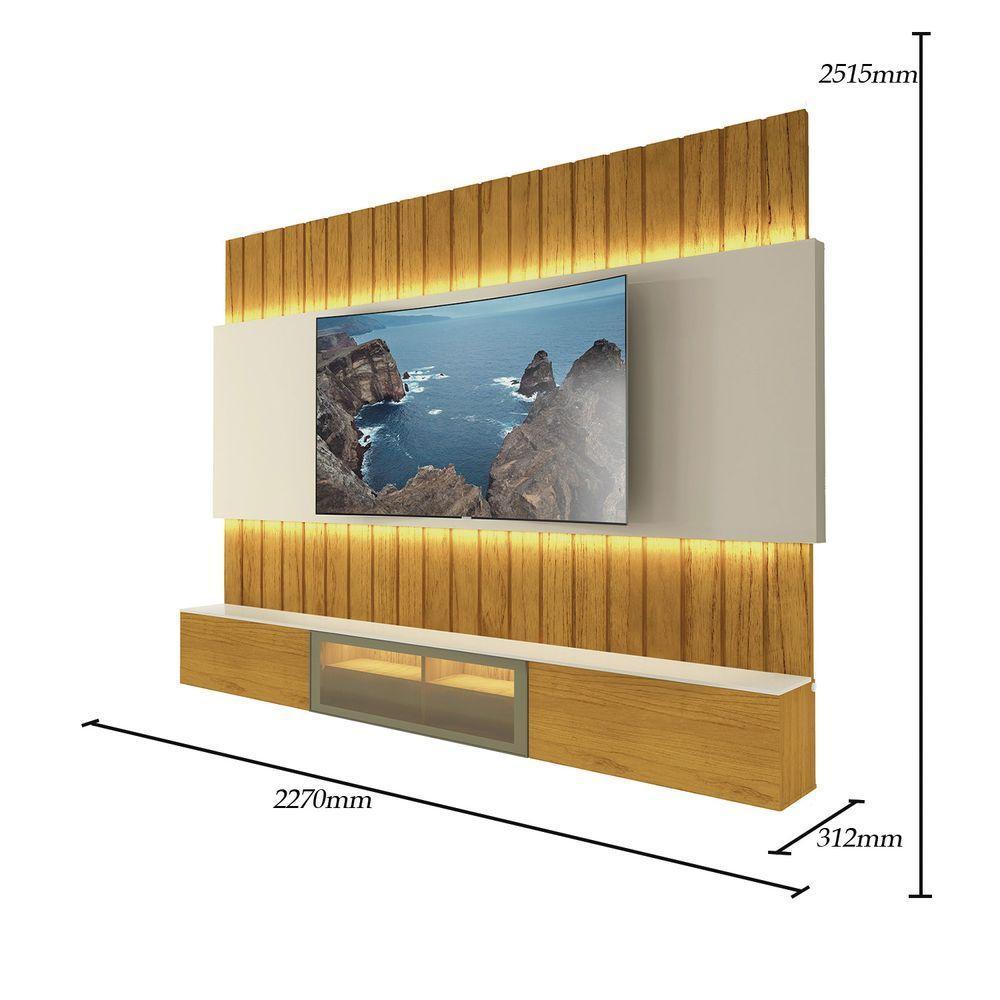 Home Soberano Reflecta 230 Naturale Com Off White Com Led - 4