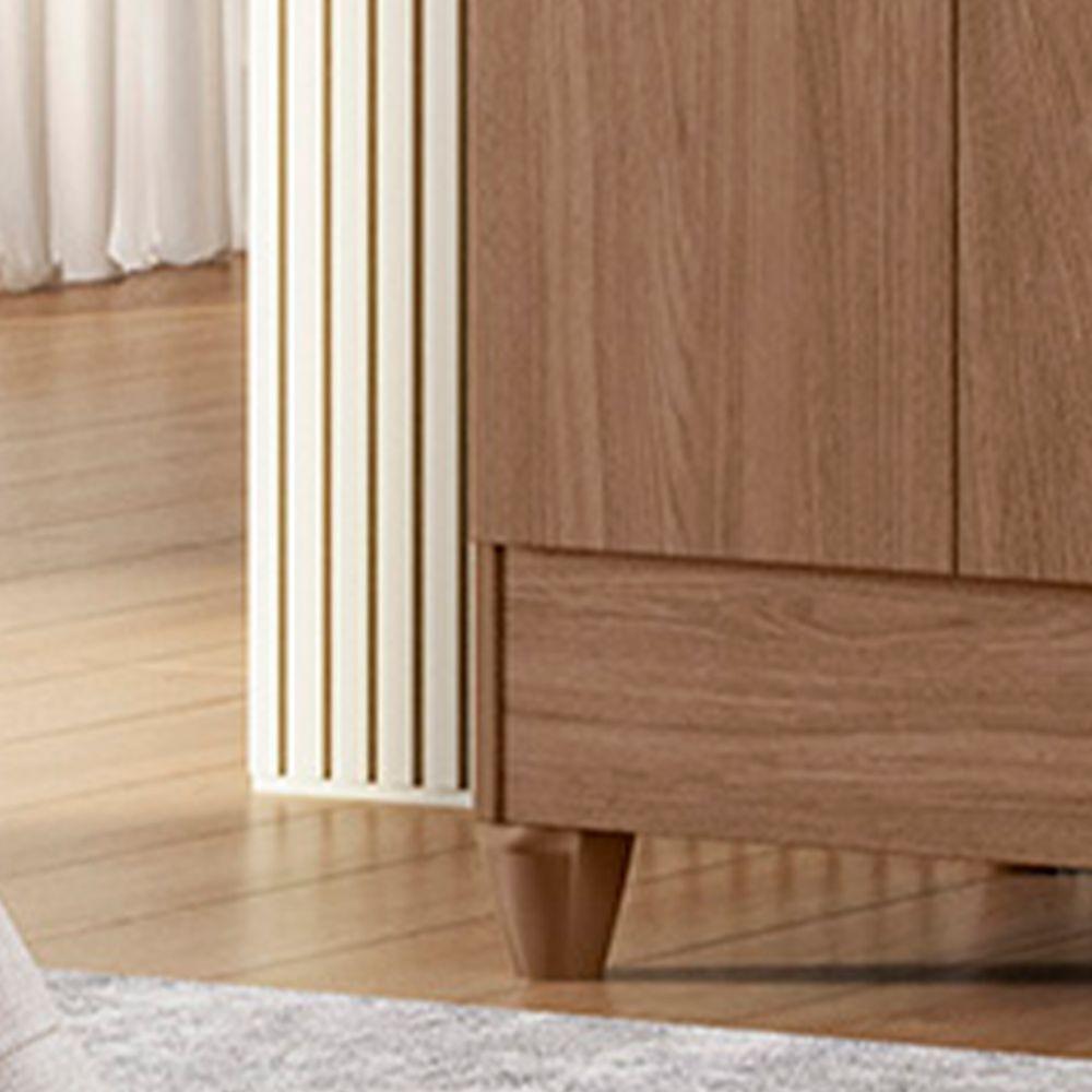 Guarda Roupa Roupeiro Casal Panama 6 Portas 2 Gavetas Castanho - Moval - 5