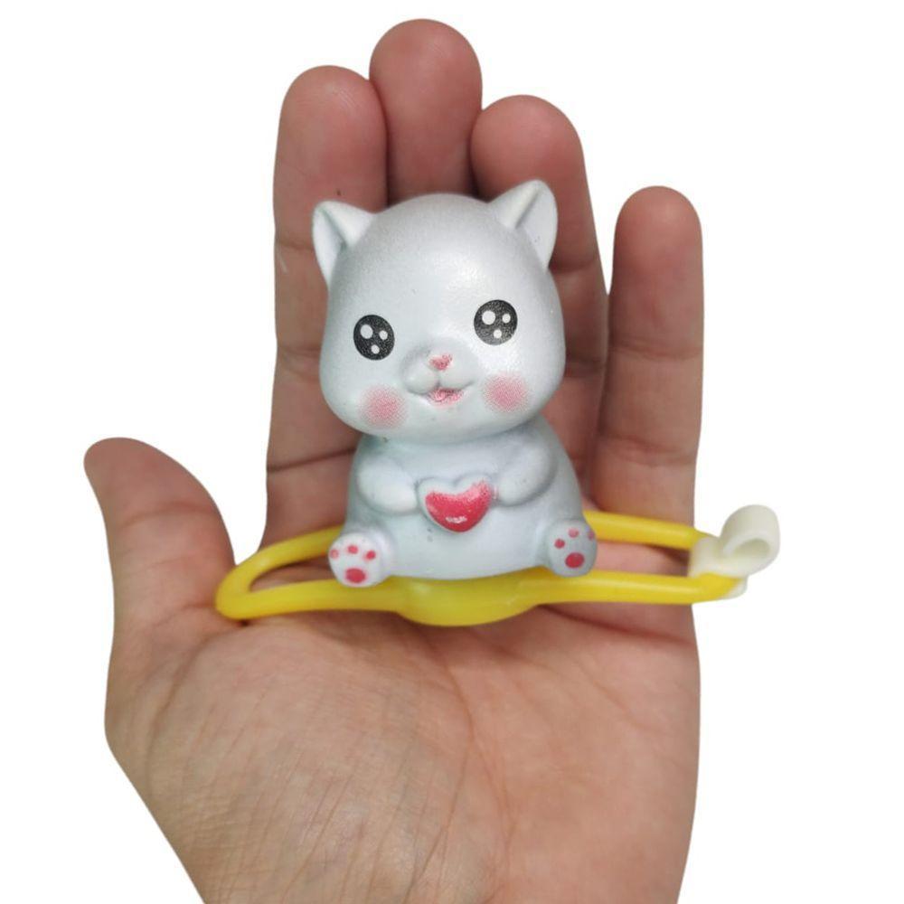 Gatinho Gato Fofo Guidao Bike Motocicleta Buzina Som Led Sinalizaçao Passeio Segurança Decoraçao Cor Da Luz Azul Claro - 2