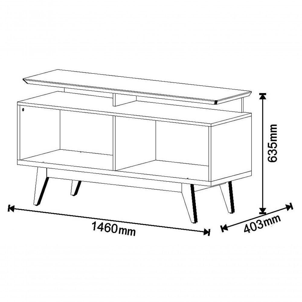 Rack Classic +2g 1.4 Branco Acetinado - Imcal Móveis - 4