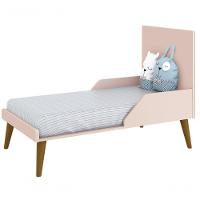 Berço Americano Théo New Rosa Fosco Com Madeira - Moveisaqui - 5