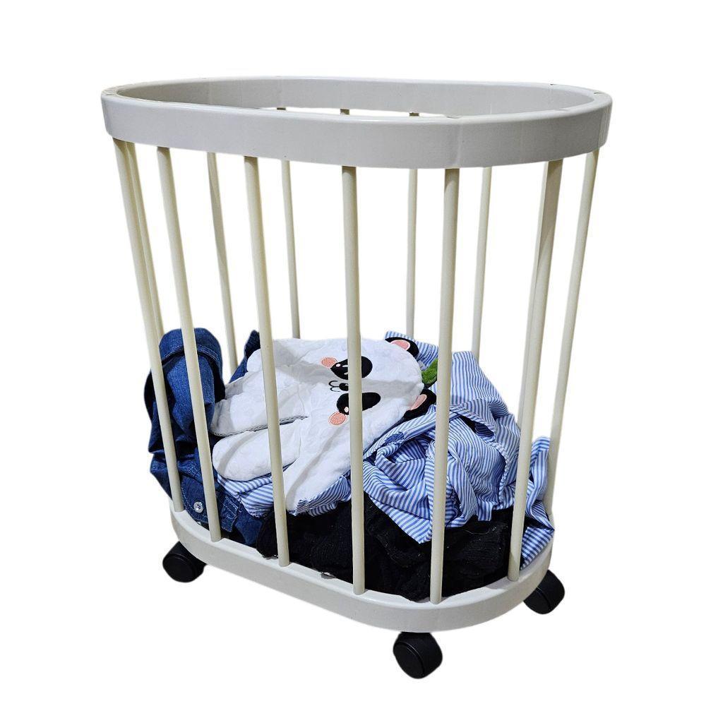 Cesto Carrinho Organizador Multiuso Rodinhas Objetos Roupas Acessorios Organizaçao Casa Sala Banheiro Cozinha Salao - 1