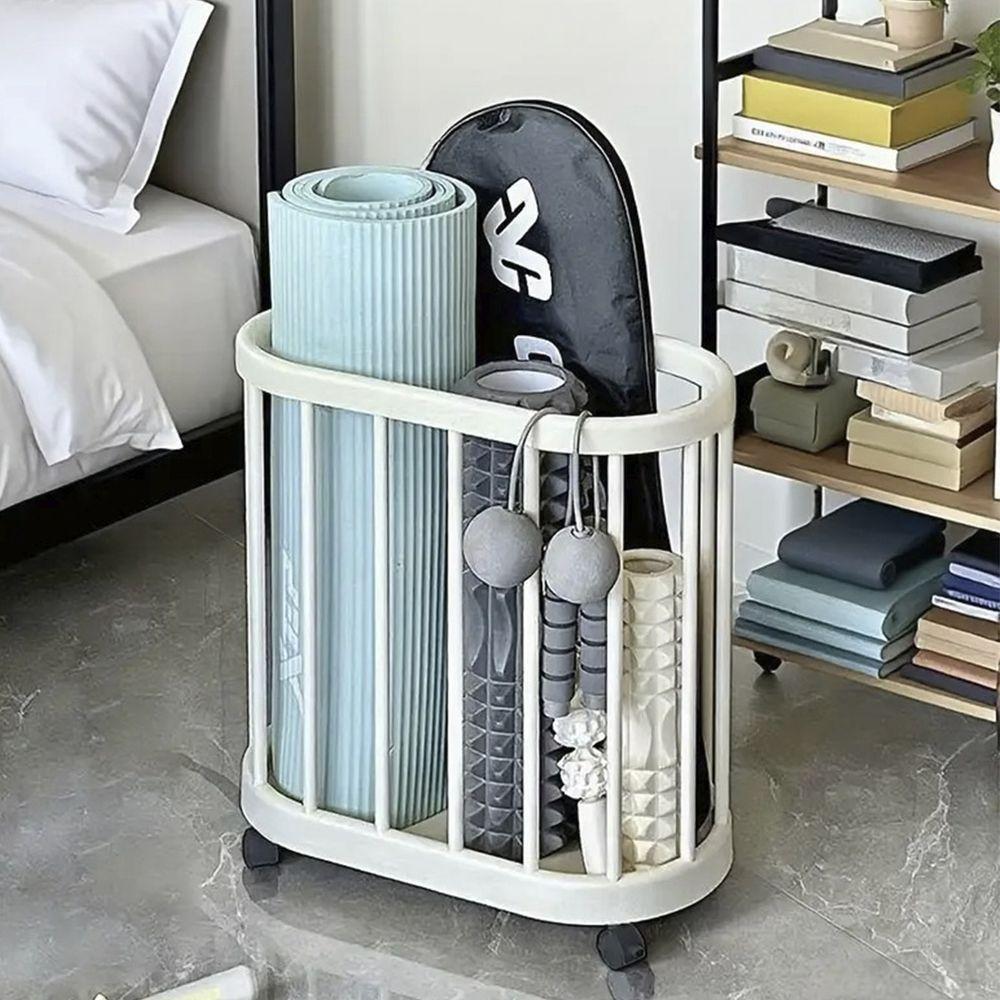 Cesto Carrinho Organizador Multiuso Rodinhas Objetos Roupas Acessorios Organizaçao Casa Sala Banheiro Cozinha Salao - 4