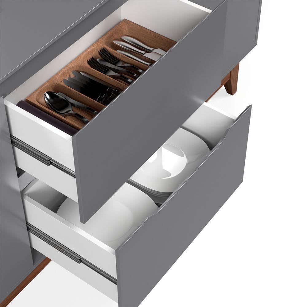 Buffet 2 Portas Flow Cinza - 6