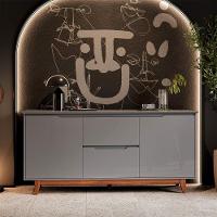 Buffet 2 Portas Flow Cinza - 2