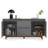 Buffet 2 Portas Flow Cinza