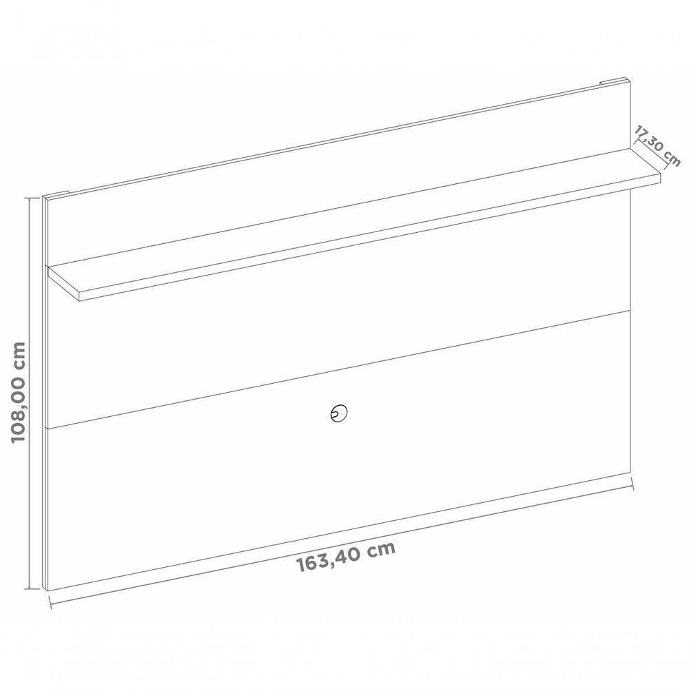 Rack Nt 1175 Com Painel Nt 1190 Preto Com Freijó - Notável - 7