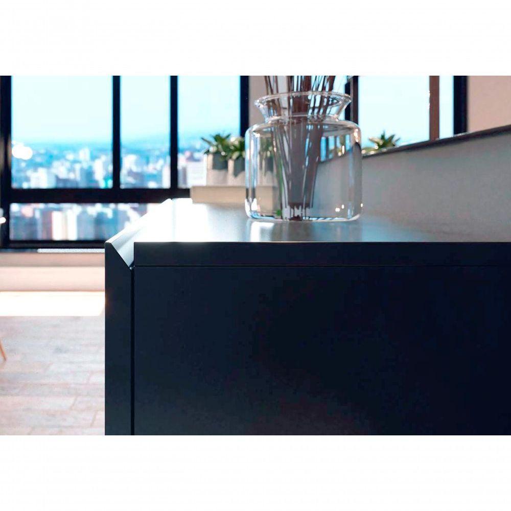 Buffet Aparador Ares 4 Portas Preto - Moveisaqui - 3