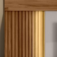 Home Suspenso Nt 1295 Freijó Com Off White - Notável - 3