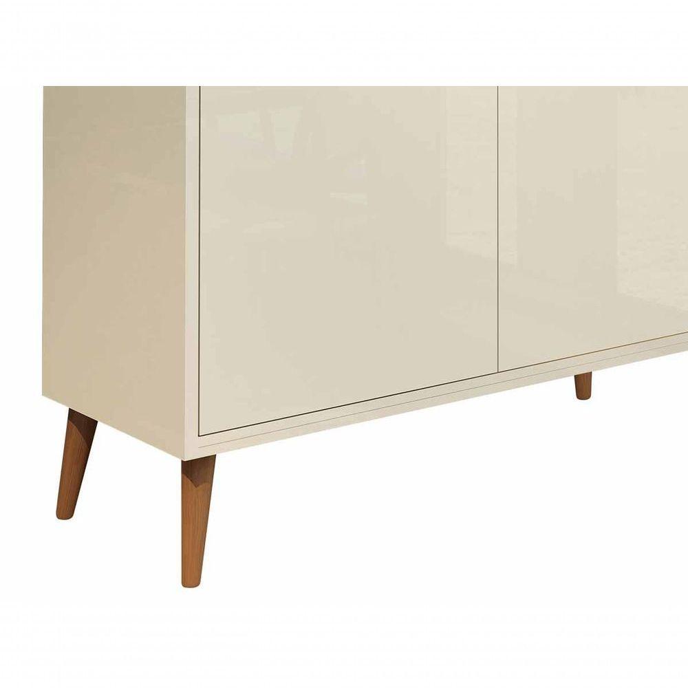 Buffet Aparador Retrô Clássico 2 Portas Off White - Moveisaqui - 4