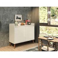 Buffet Aparador Retrô Clássico 2 Portas Off White - Moveisaqui - 2