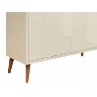 Buffet Aparador Retrô Clássico 2 Portas Off White - Moveisaqui
