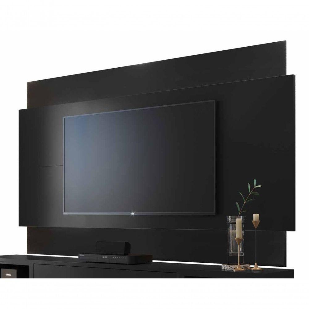 Painel Para Tv Delux 1.8 Preto - Moveisaqui - 1